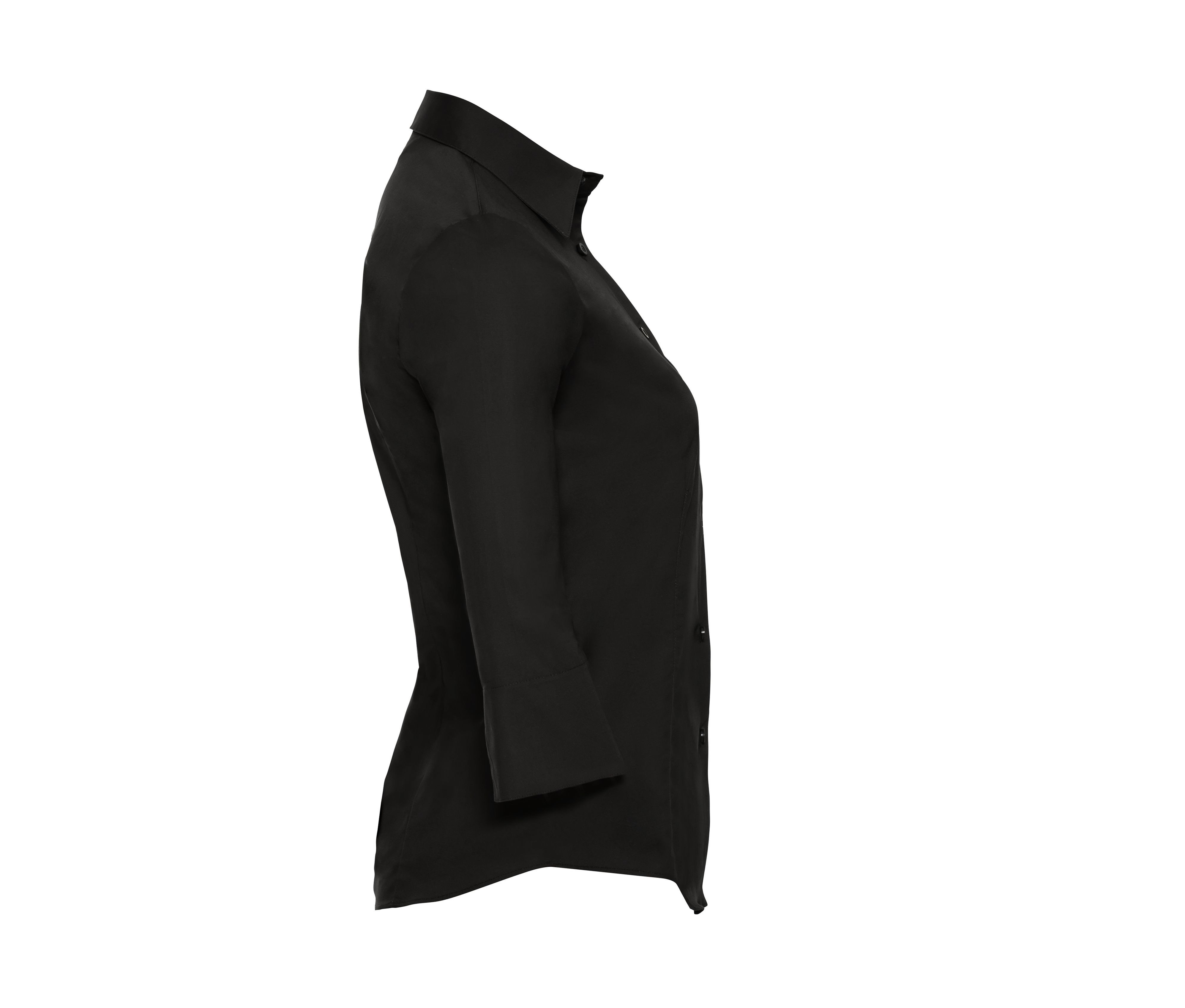 LADIES' 3/4 SLEEVE FITTED STRETCH SHIRT