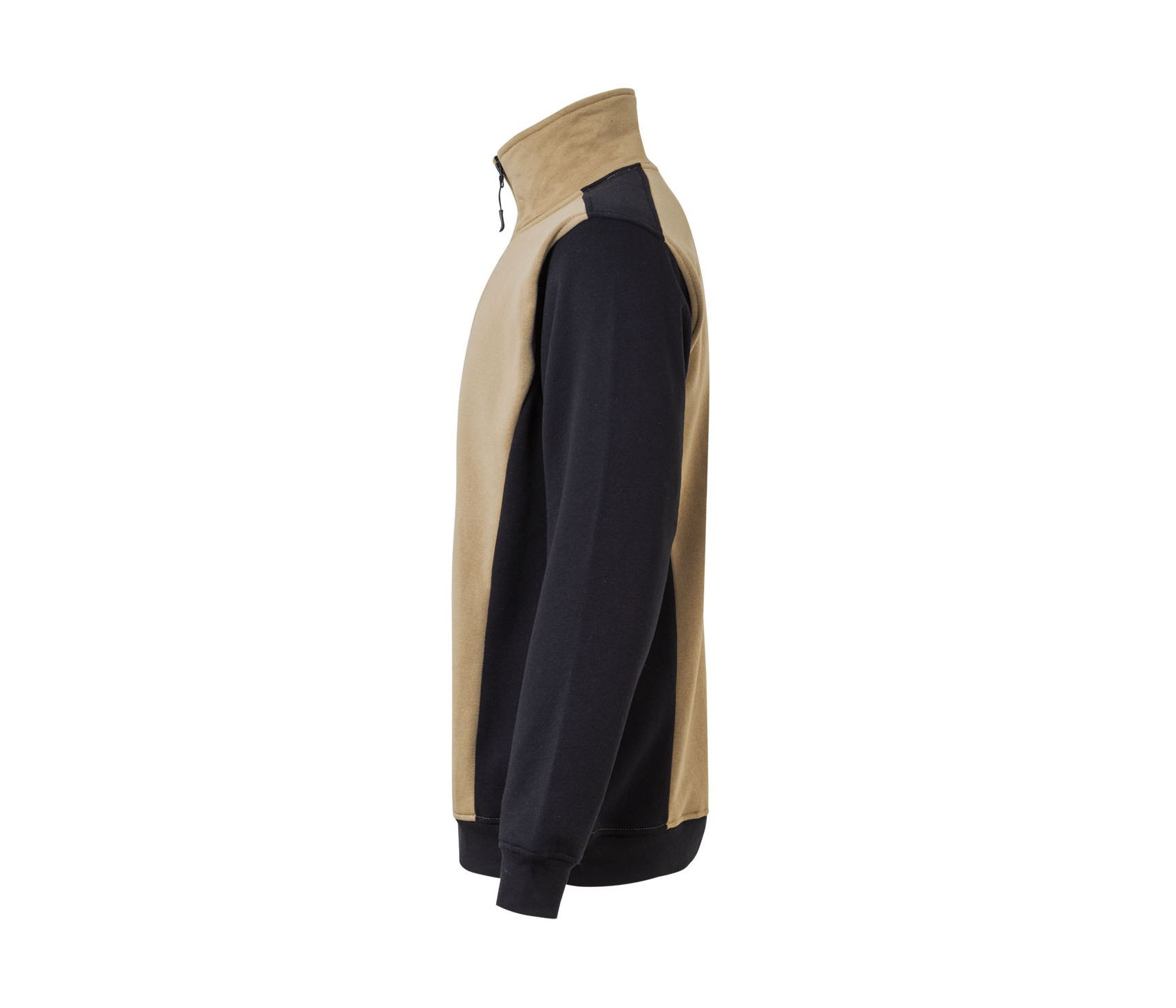 SWEAT BICOLORE COL ZIPPÉ