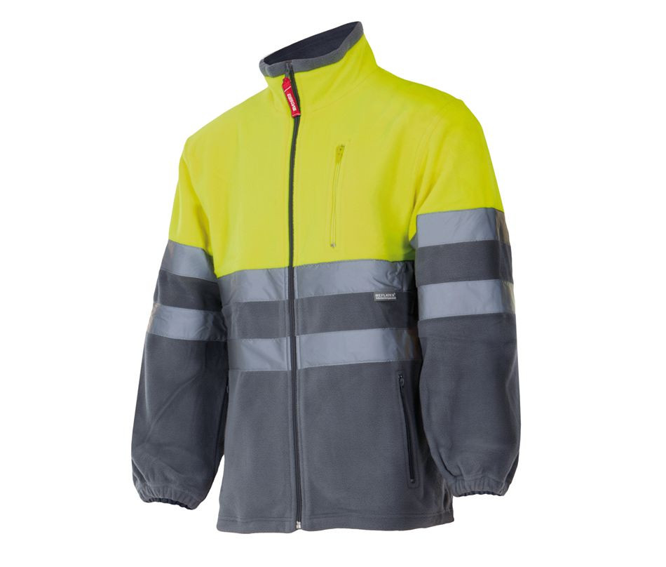 VESTE POLAIRE BICOLORE HAUTE VISIBILITÉ