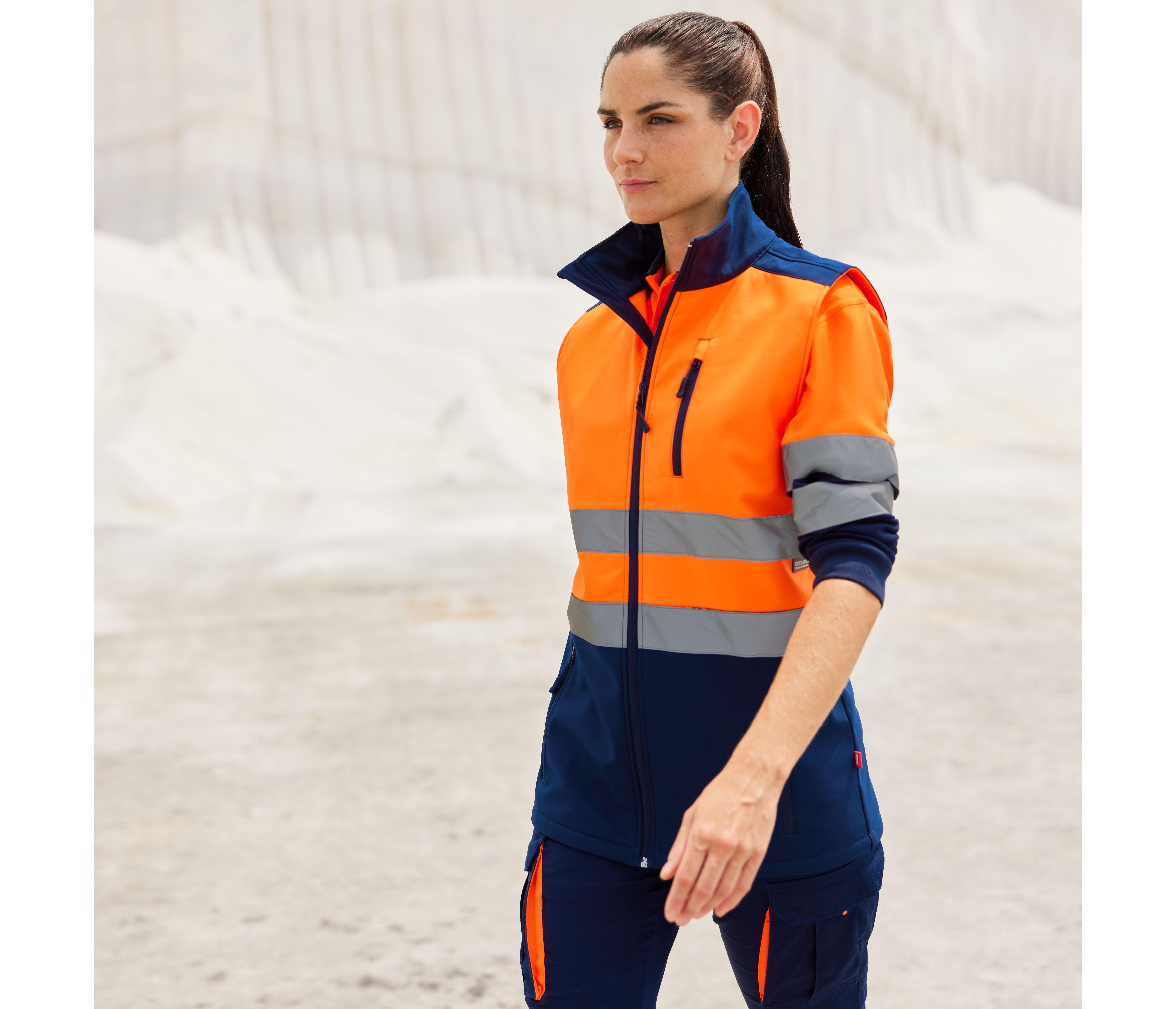 GILET SOFTSHELL BICOLORE