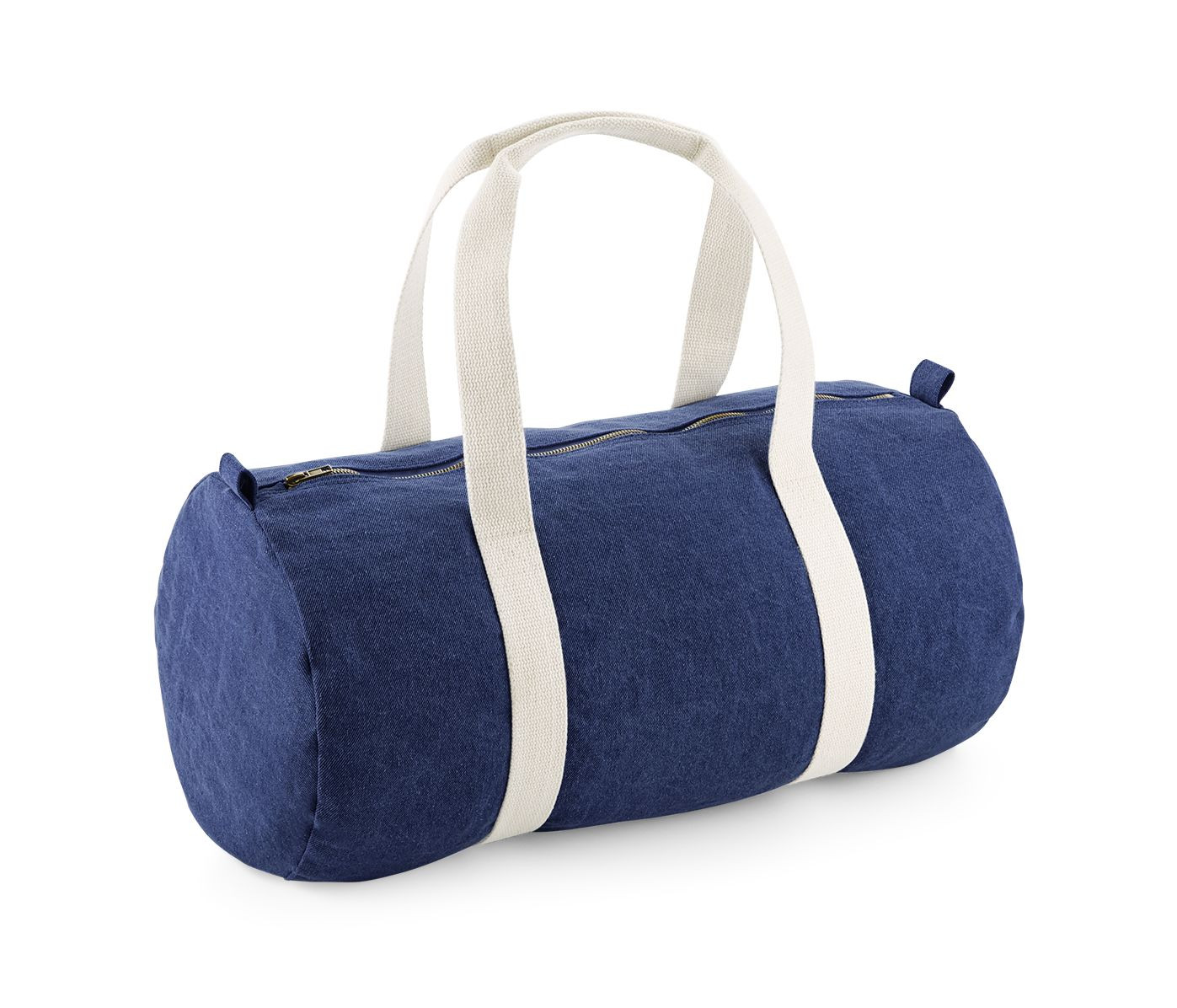 DENIM BARREL BAG