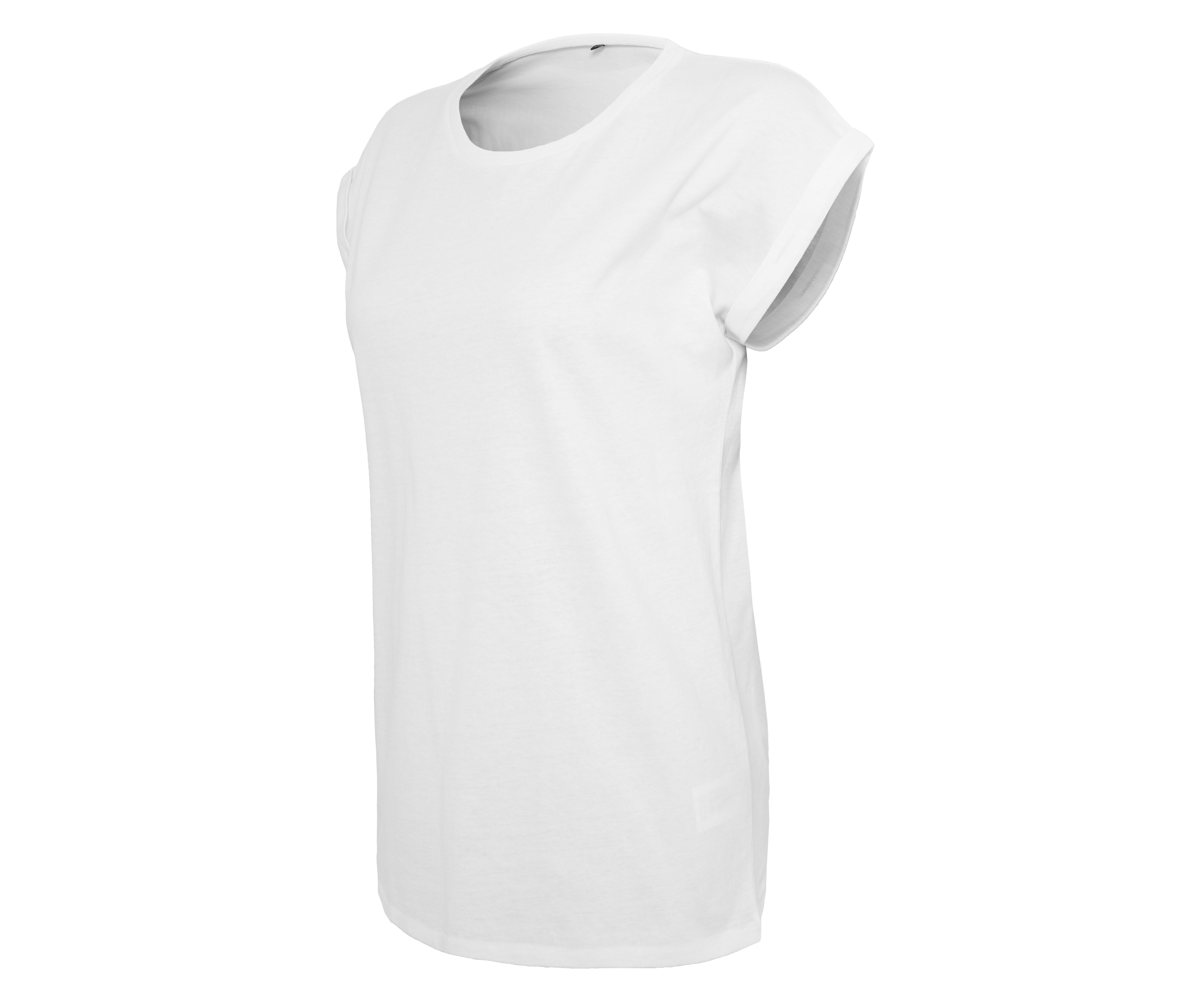 LADIES EXTENDED SHOULDER TEE