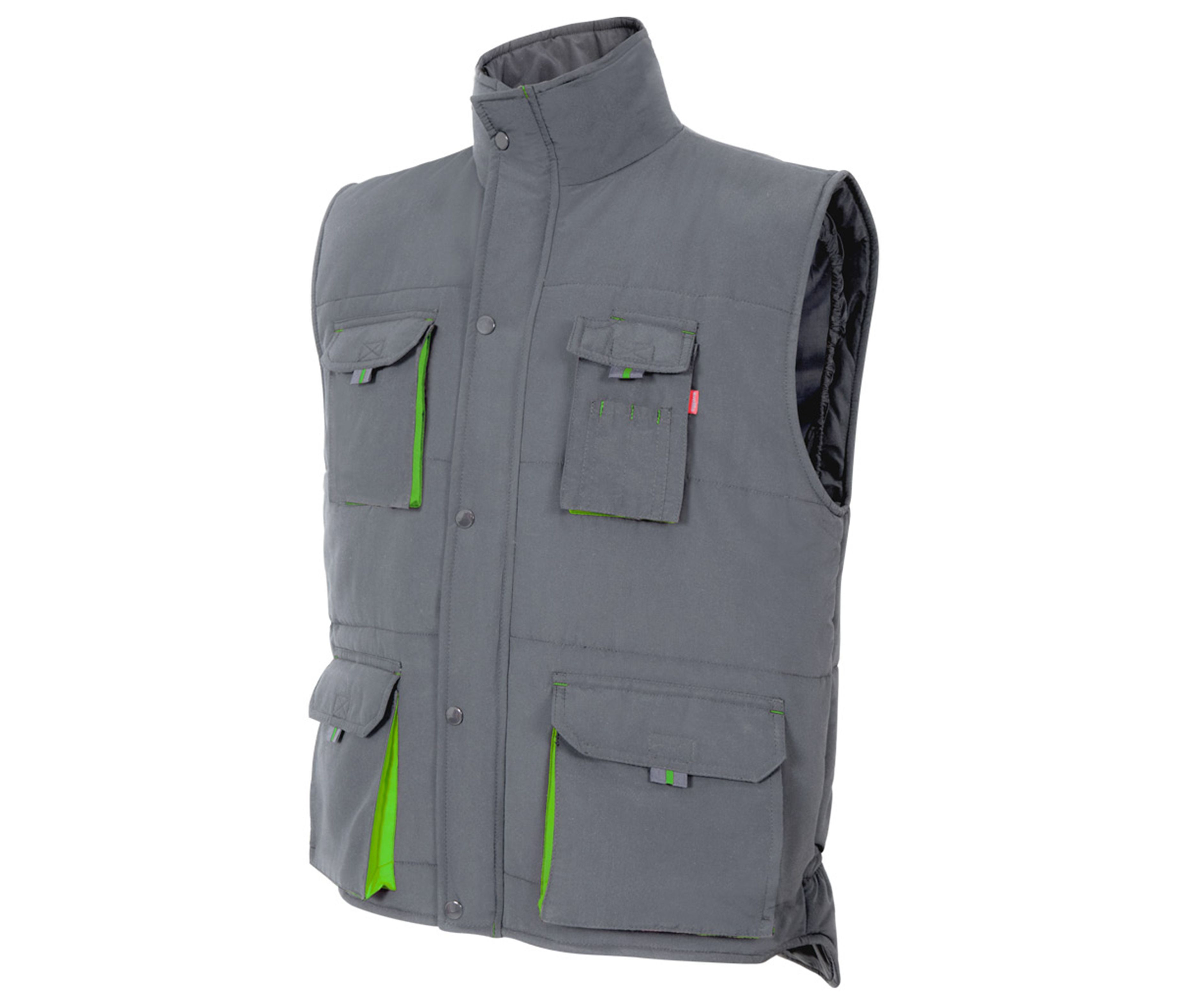 GILET MATELASSÉ BICOLORE MULTIPOCHES