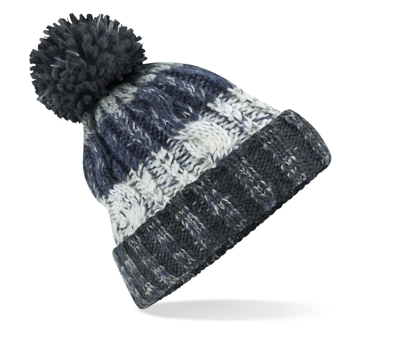 CORKSCREW POM POM BEANIE