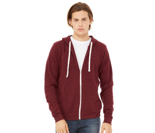 UNISEX TRIBLEND FLEECE ZIP HOODIE