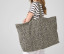 LEOPARD PRINT CANVAS OVERSIZED TOTE BAG